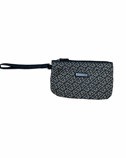 Wristlet By Tommy Hilfiger In Black & Tan, Size:Medium