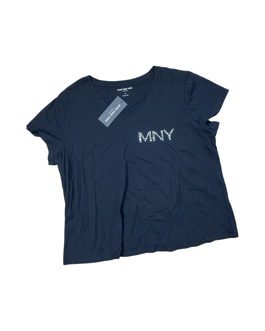 Top Ss By Marc New York In Black, Size:2X