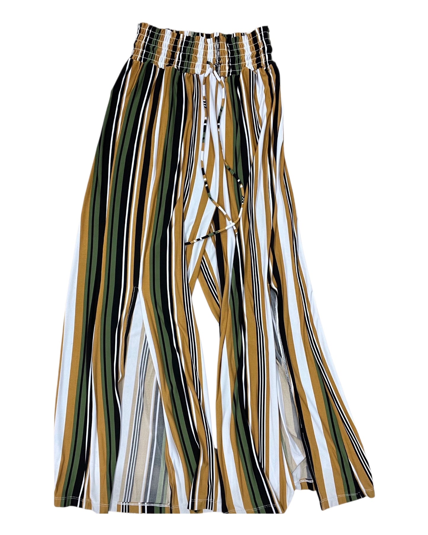 Pants Lounge By Stylus In Black & Tan, Size:L