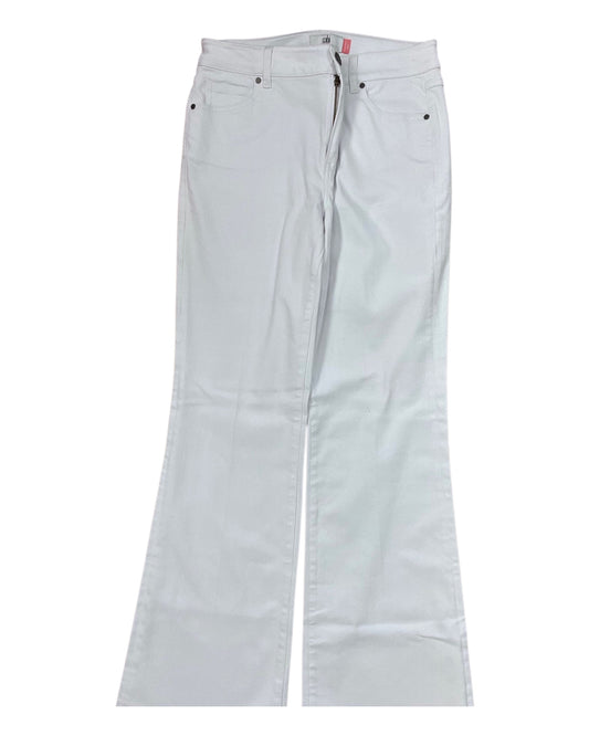 Jeans Wide Leg By Cabi In White, Size:10