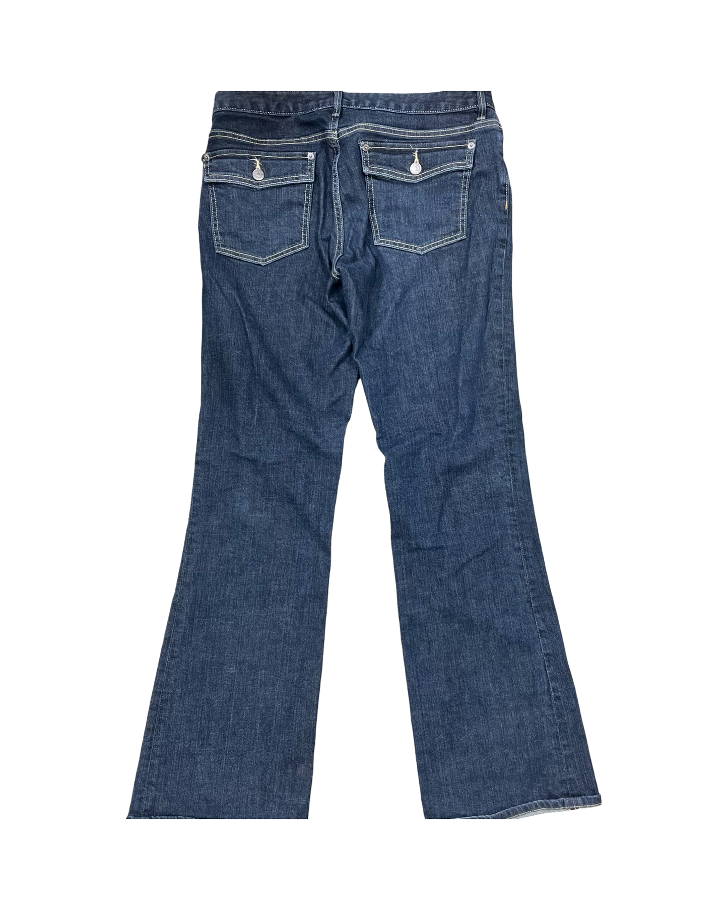 Jeans Flared By Banana Republic In Blue Denim, Size:12L