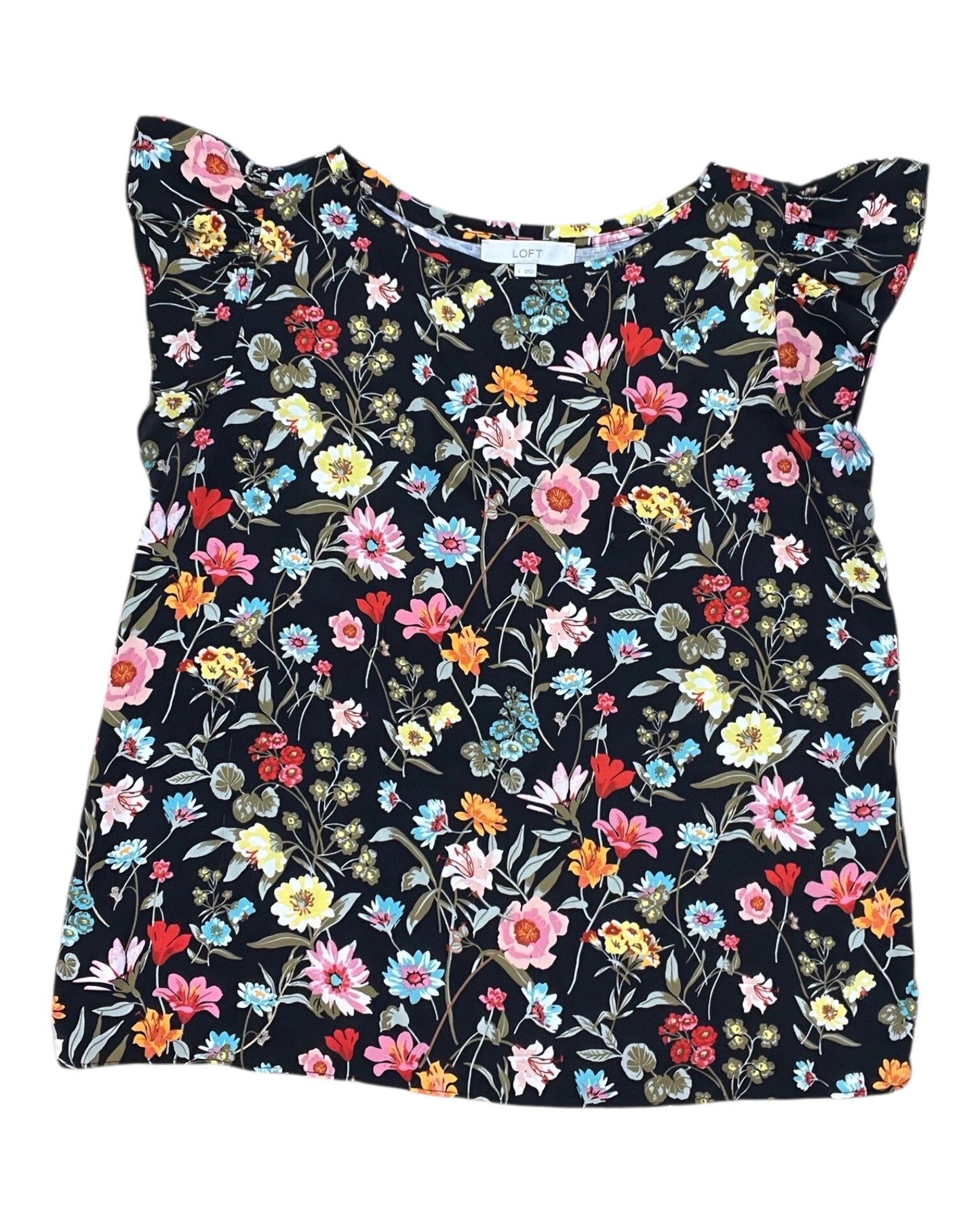 Top Ss By Loft In Black, Size:L