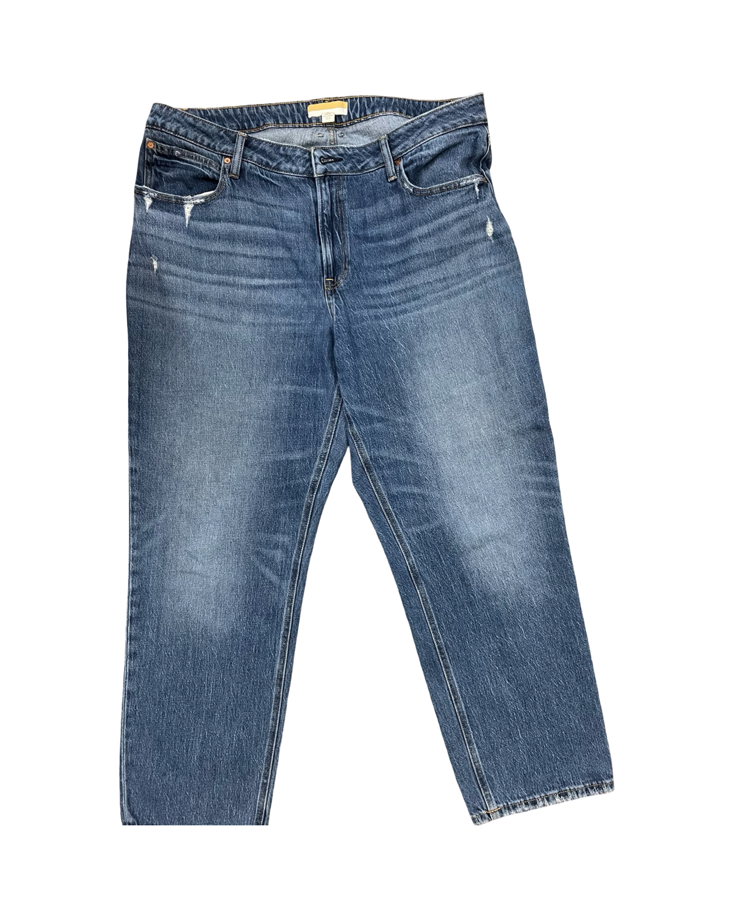 Jeans Straight By Clothes Mentor In Blue Denim, Size:18