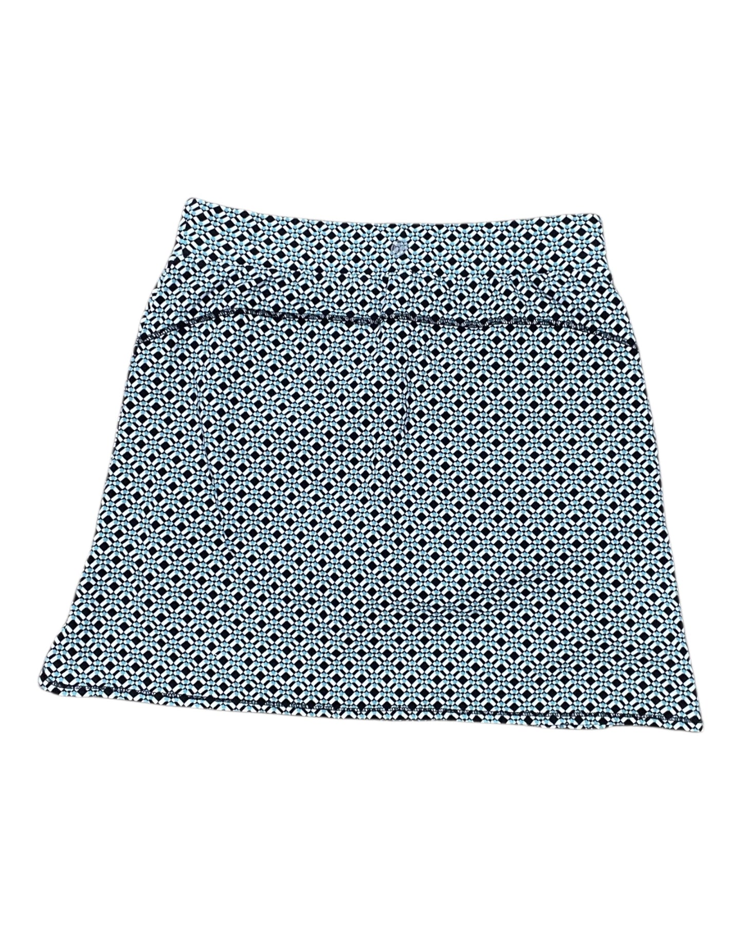 Skort By Talbots In Green & White, Size:S