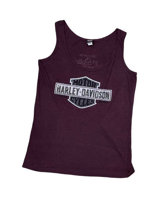 Tank Top By Harley Davidson In Red, Size:L
