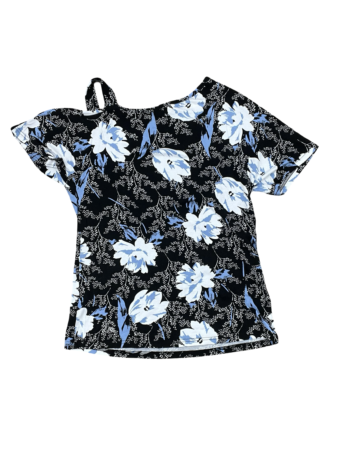 Top Ss By Clothes Mentor In Black & Blue, Size:S