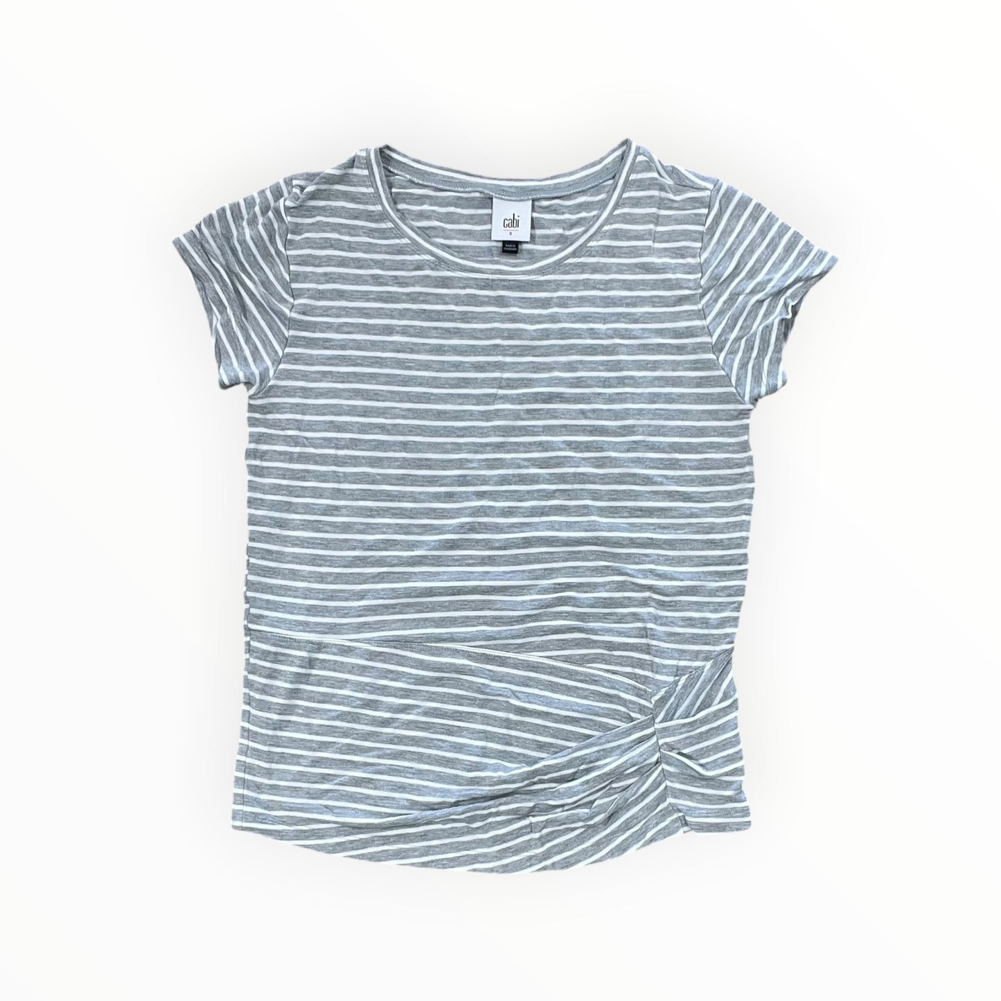 Top Ss By Cabi In Grey & White, Size:S