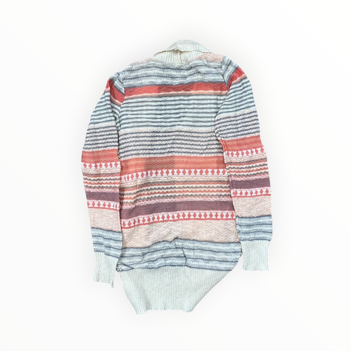 Cardigan By Debut In Cream & Grey, Size:S