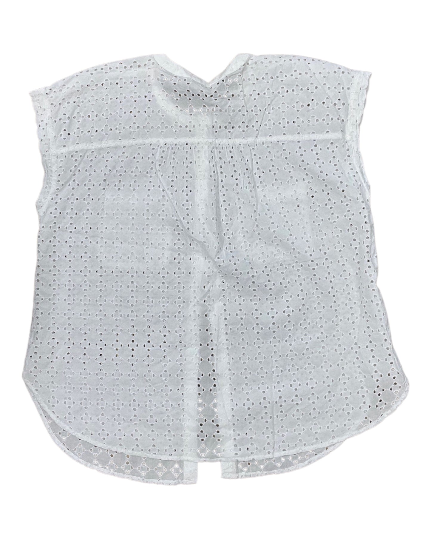 Blouse Sleeveless By Loft In White, Size:L