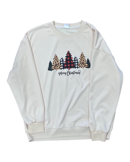 Sweatshirt Crewneck By Clothes Mentor In Cream, Size:Xl