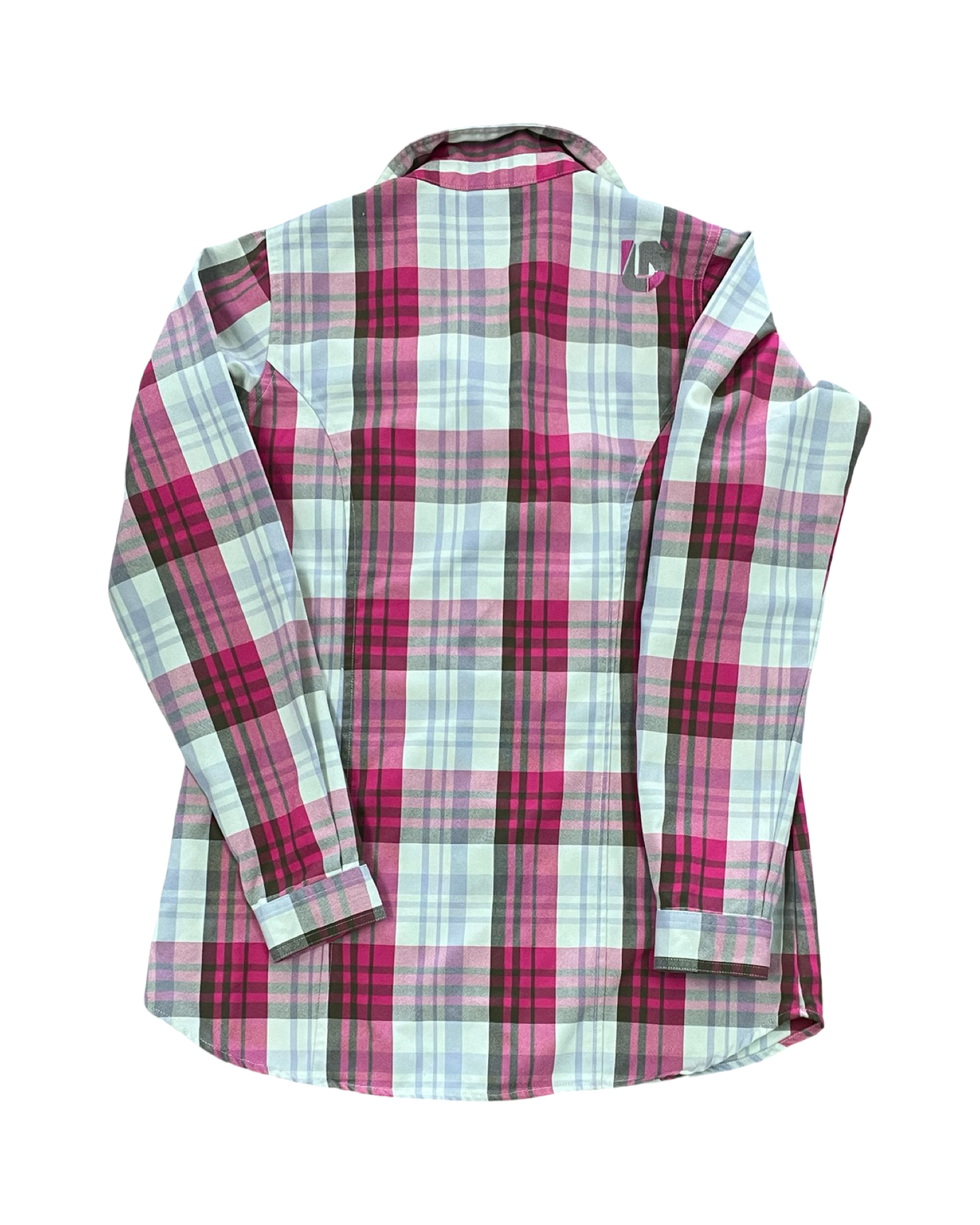 Blouse Ls By Burton In Green & Pink, Size:S