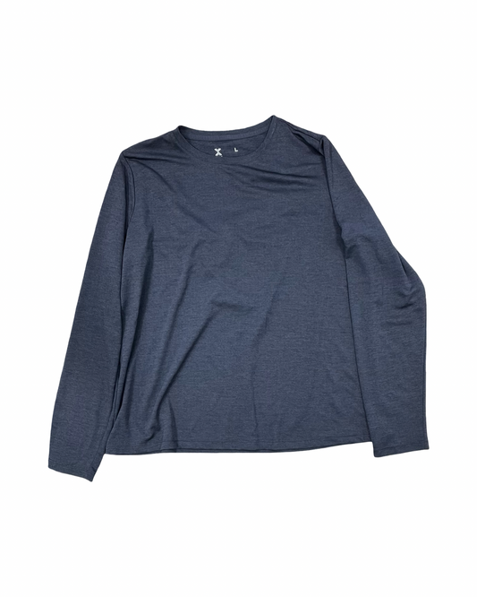 Athletic Top Ls Crewneck By Xersion In Grey, Size:L