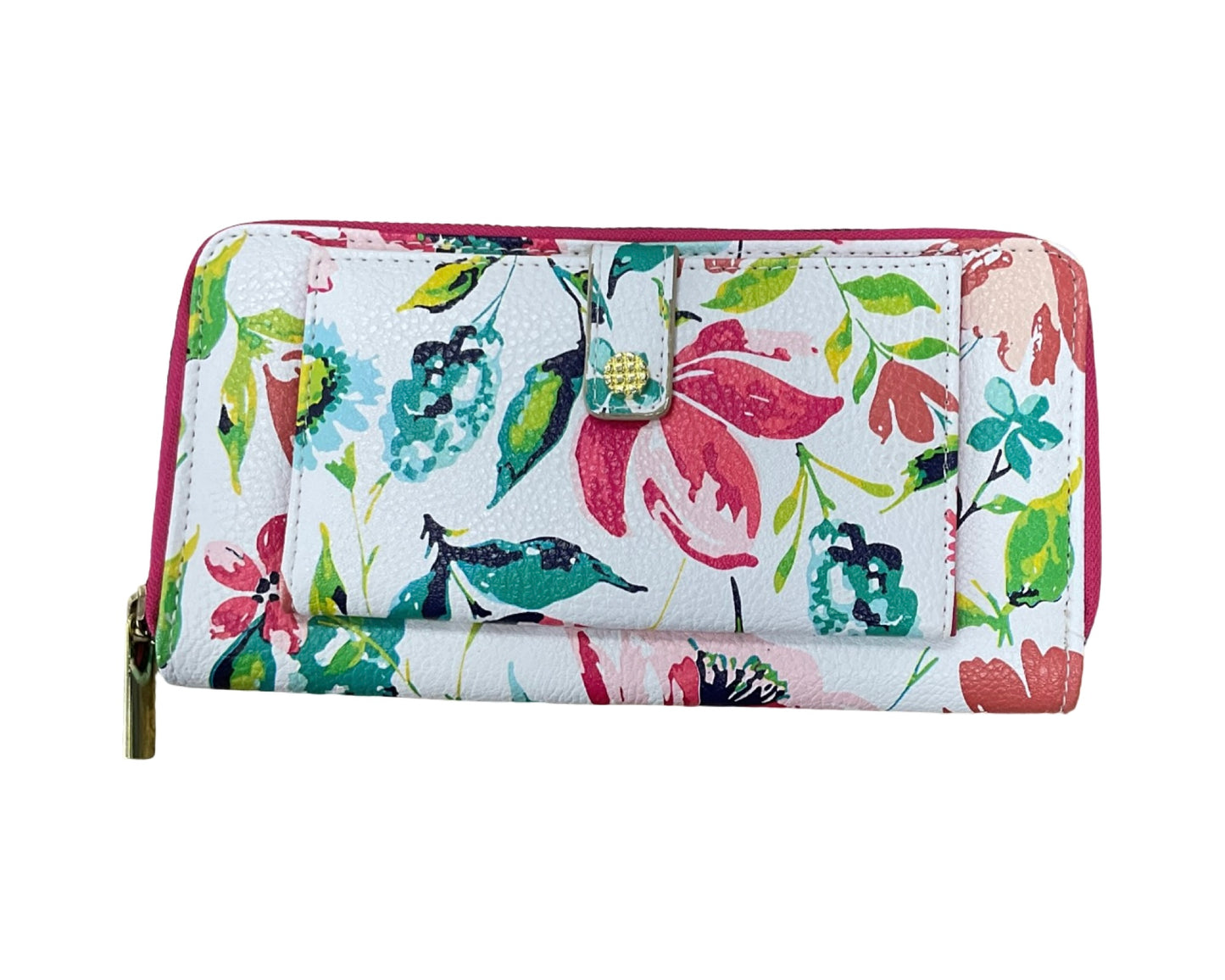 Wallet By Clothes Mentor In White, Size:Large