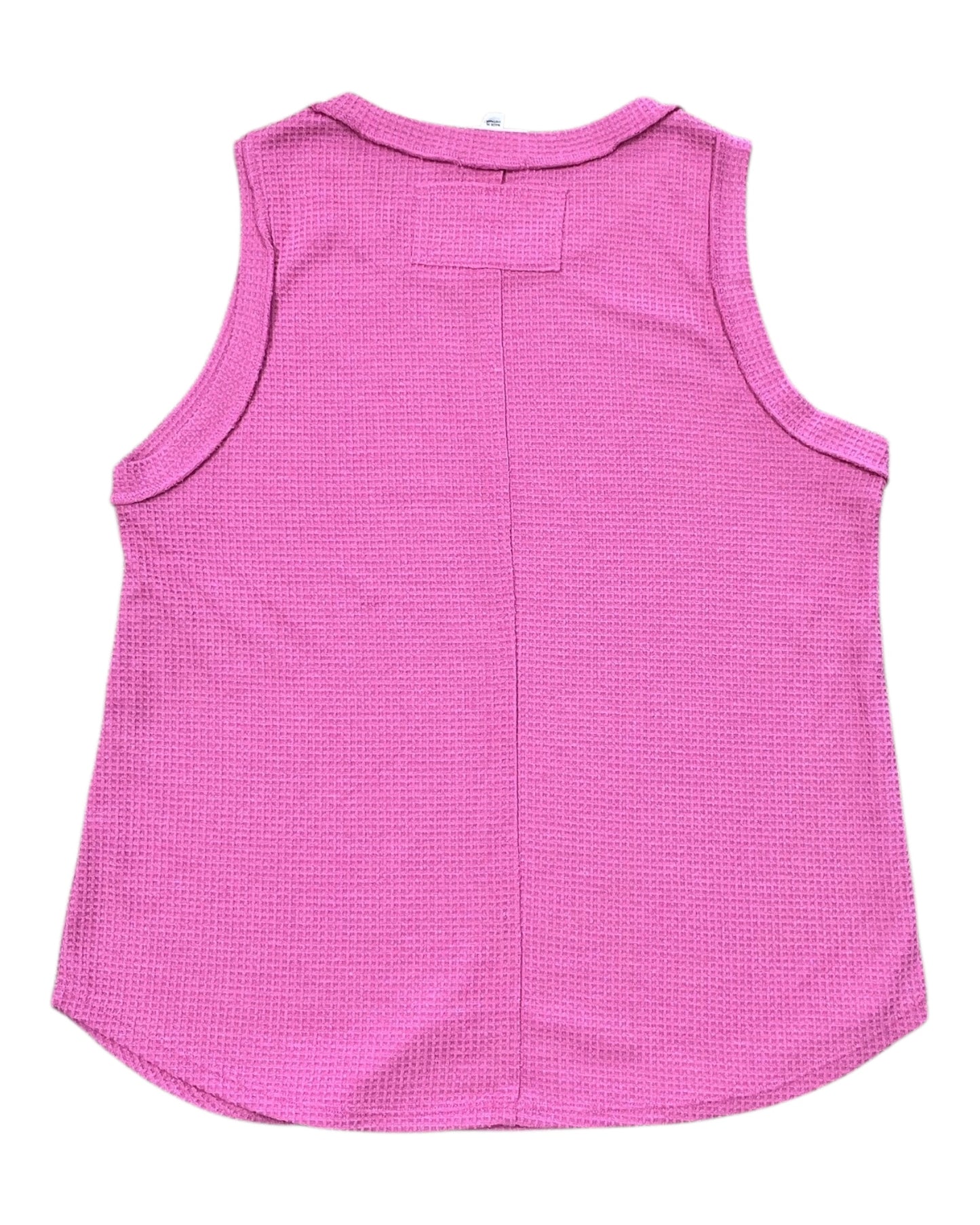 Top Sleeveless By Andree By Unit In Pink, Size:S