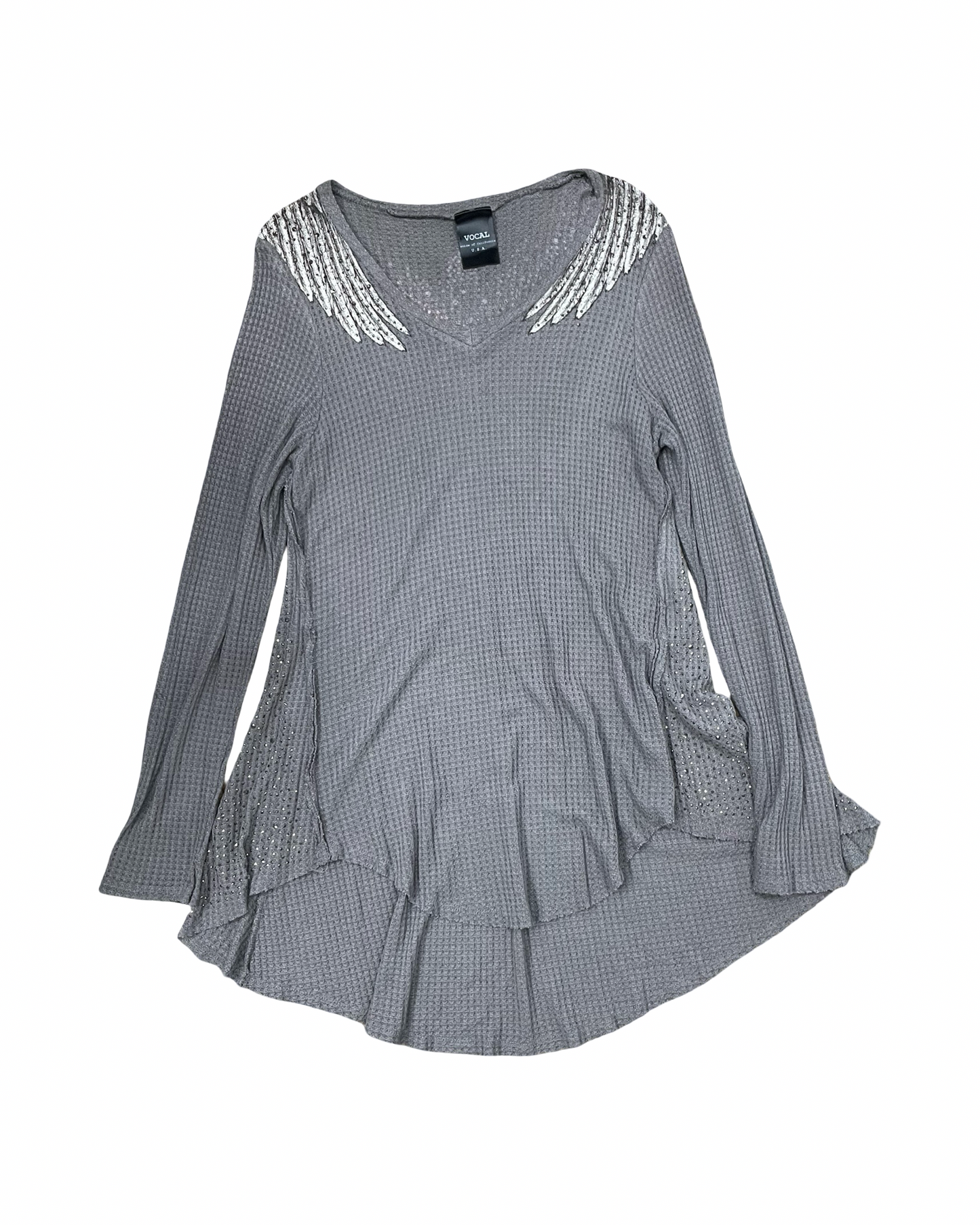Top Ls By Vocal In Grey, Size:L