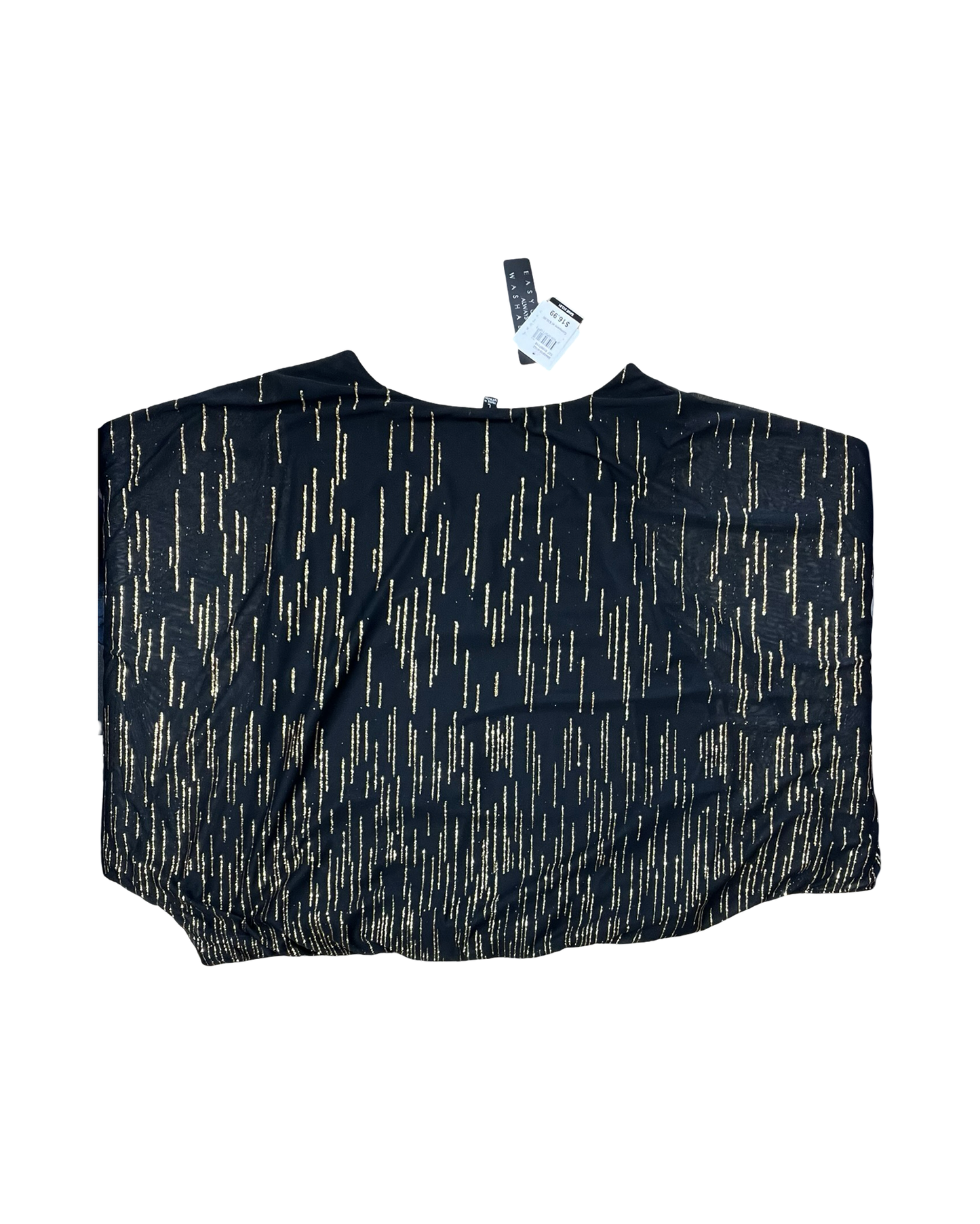 Top Ss By Clothes Mentor In Black & Gold, Size:L