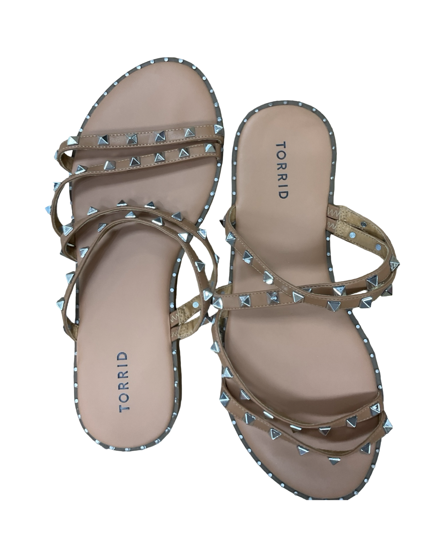 Sandals Flats By Torrid In Beige, Size:10.5