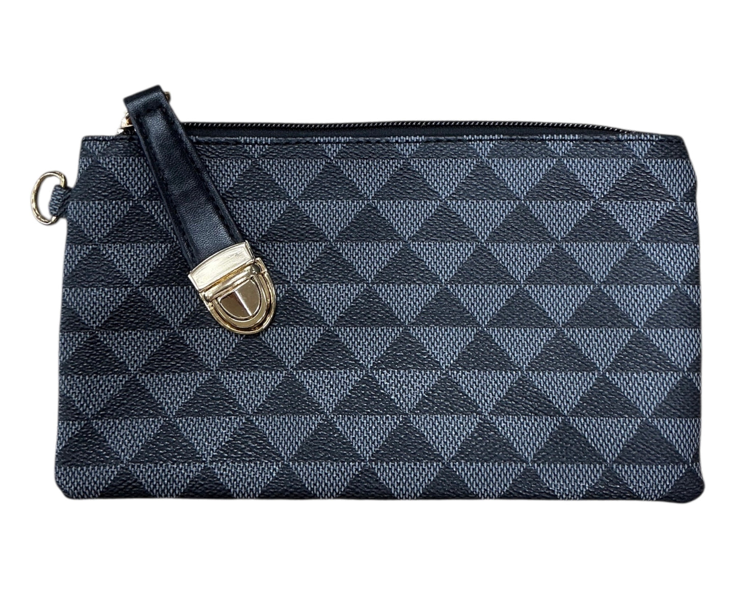 Wristlet By Clothes Mentor In Black & Grey, Size:Small