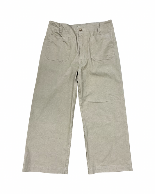 Pants Wide Leg By Gigio In Tan, Size:L