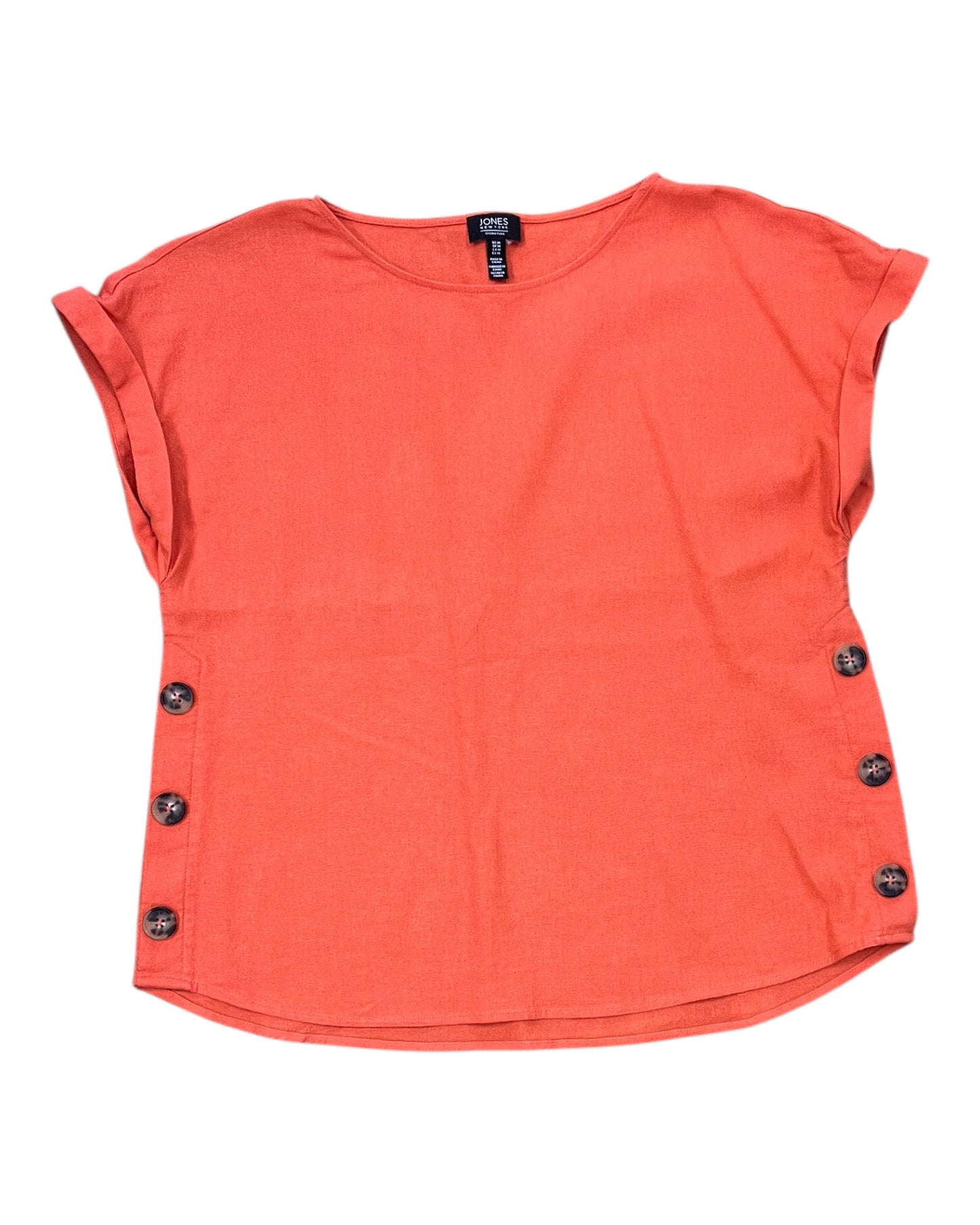 Top Ss By Jones New York In Orange, Size:M