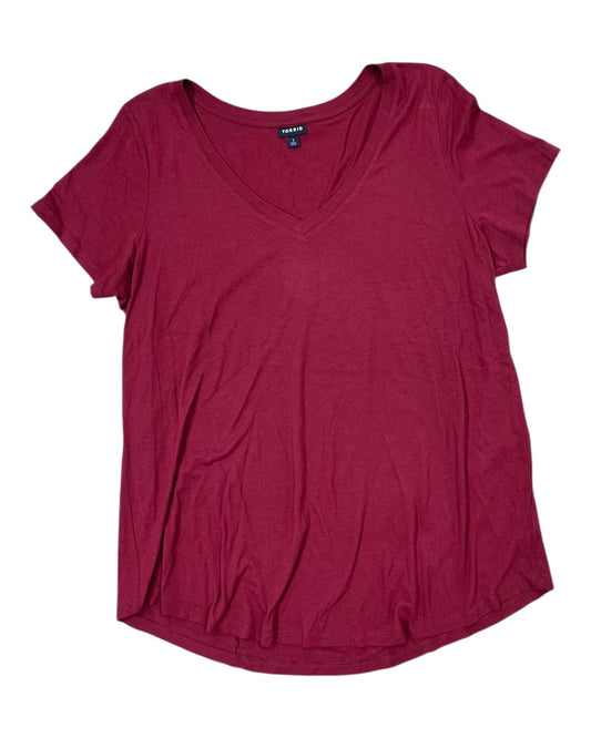 Top Ss Basic By Torrid In Red, Size:1X