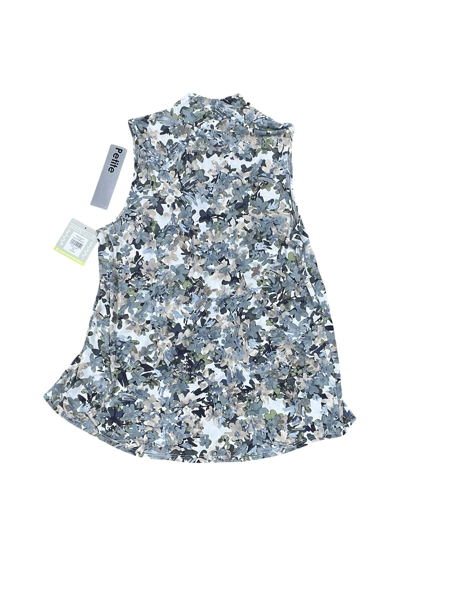 Top Sleeveless By Clothes Mentor In Blue & Tan, Size:Mp