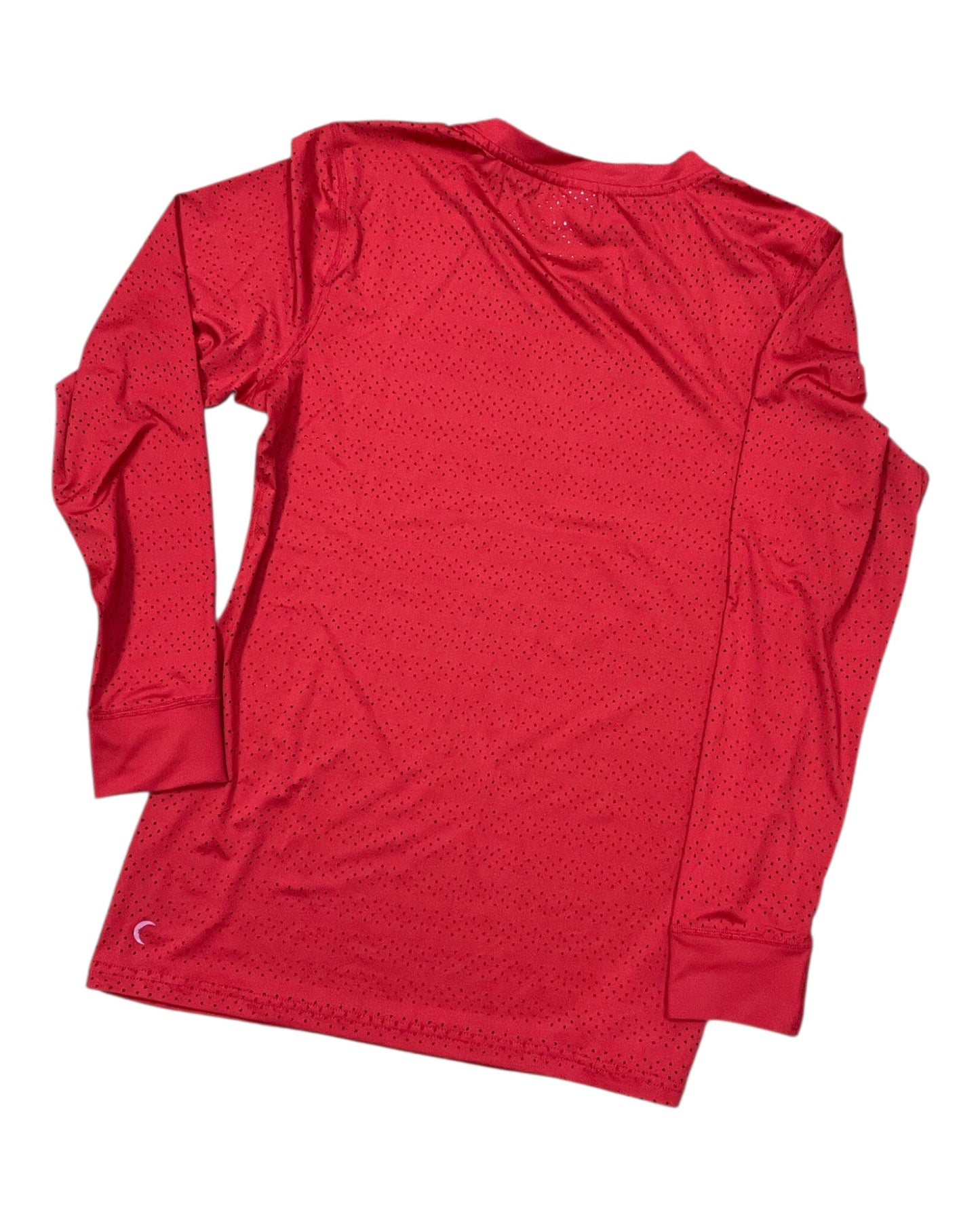 Athletic Top Ls Crewneck By Zyia In Red, Size:L
