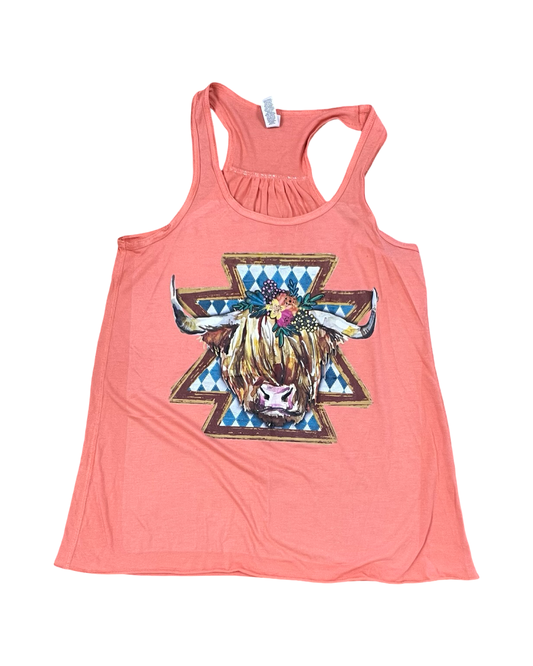 Tank Top By Bella + Canvas In Orange, Size:L