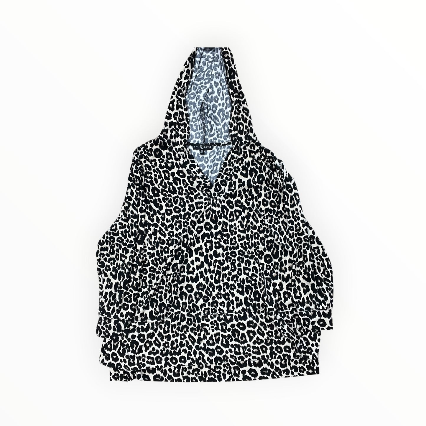 Top Ls By Fred David In Animal Print, Size:1X