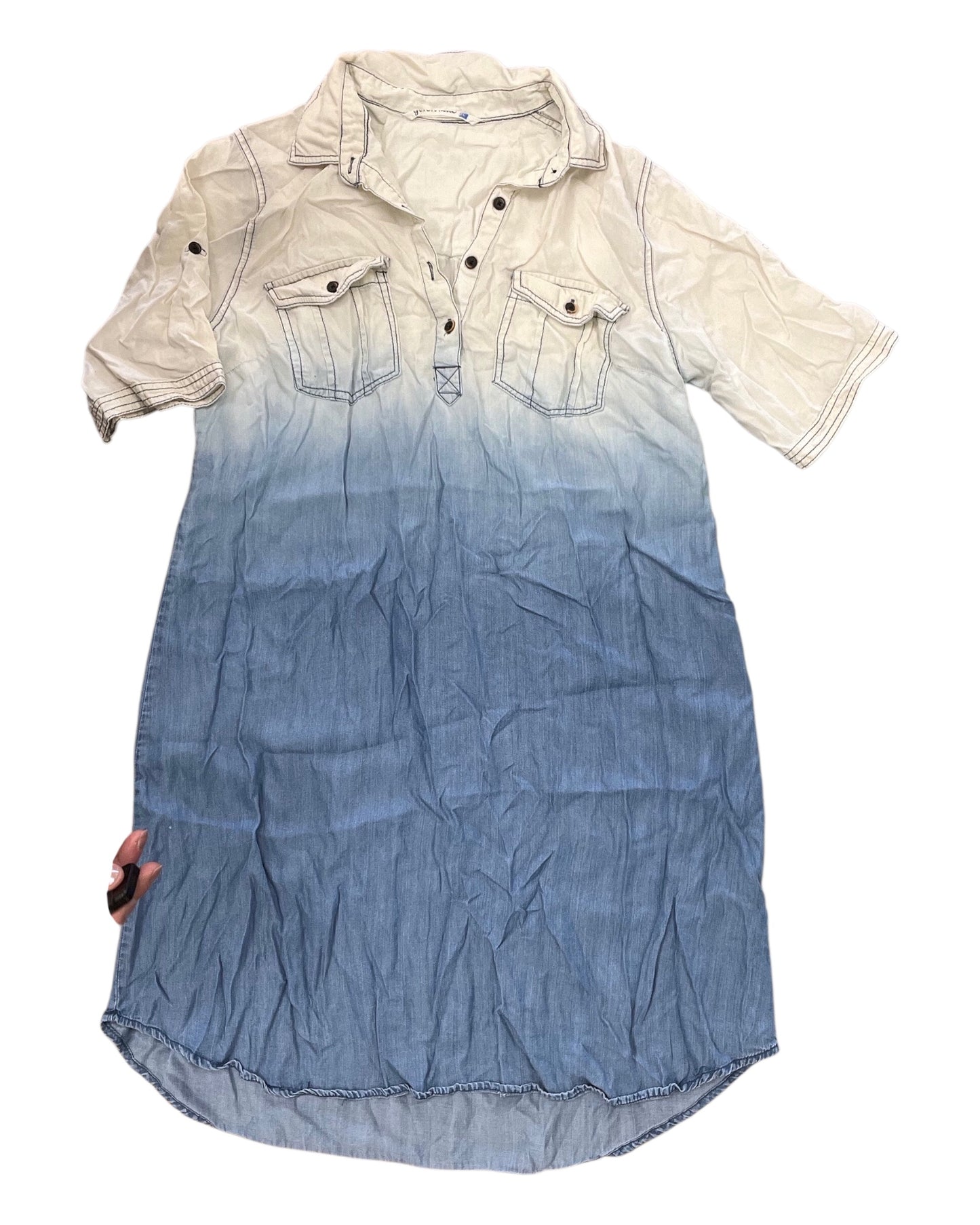 Dress Casual Short By Clothes Mentor In Blue, Size:L