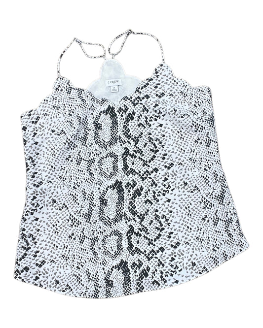 Top Cami By J. Crew In Tan & White, Size:Xxs
