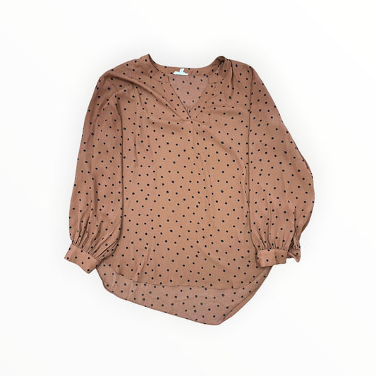 Top Ls By Maurices In Brown, Size:1X