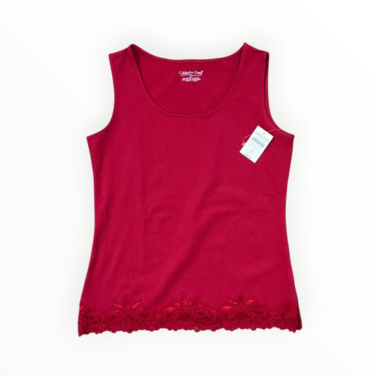 Tank Top By Coldwater Creek In Red, Size:Xs