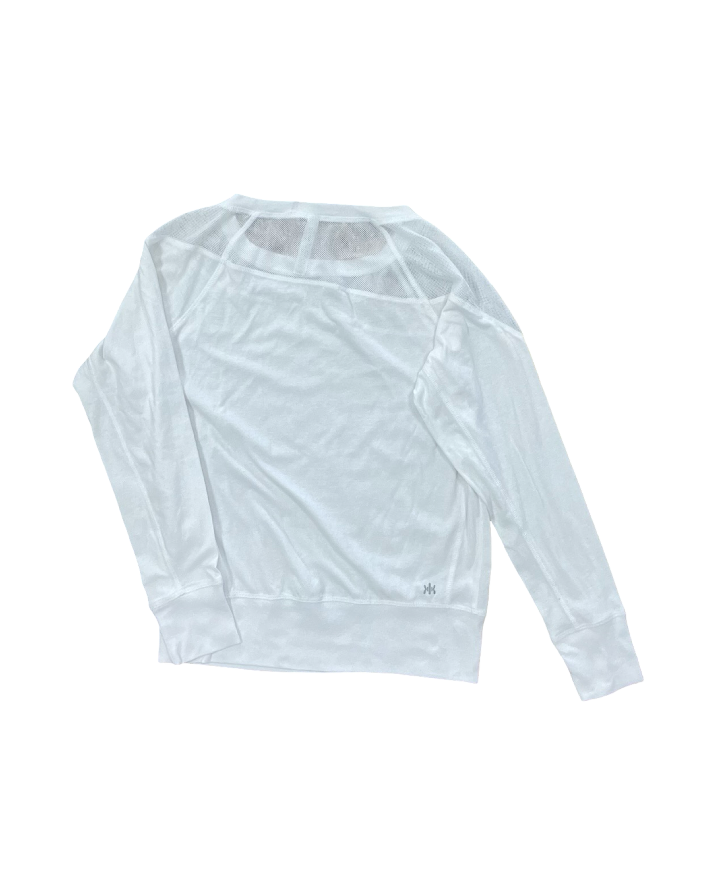 Athletic Top Ls Crewneck By Kyodan In White, Size:M