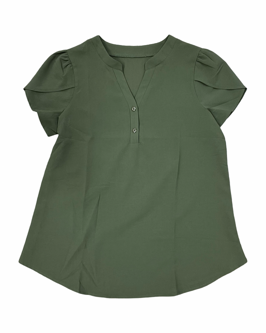 Top Ss By Clothes Mentor In Green, Size:M
