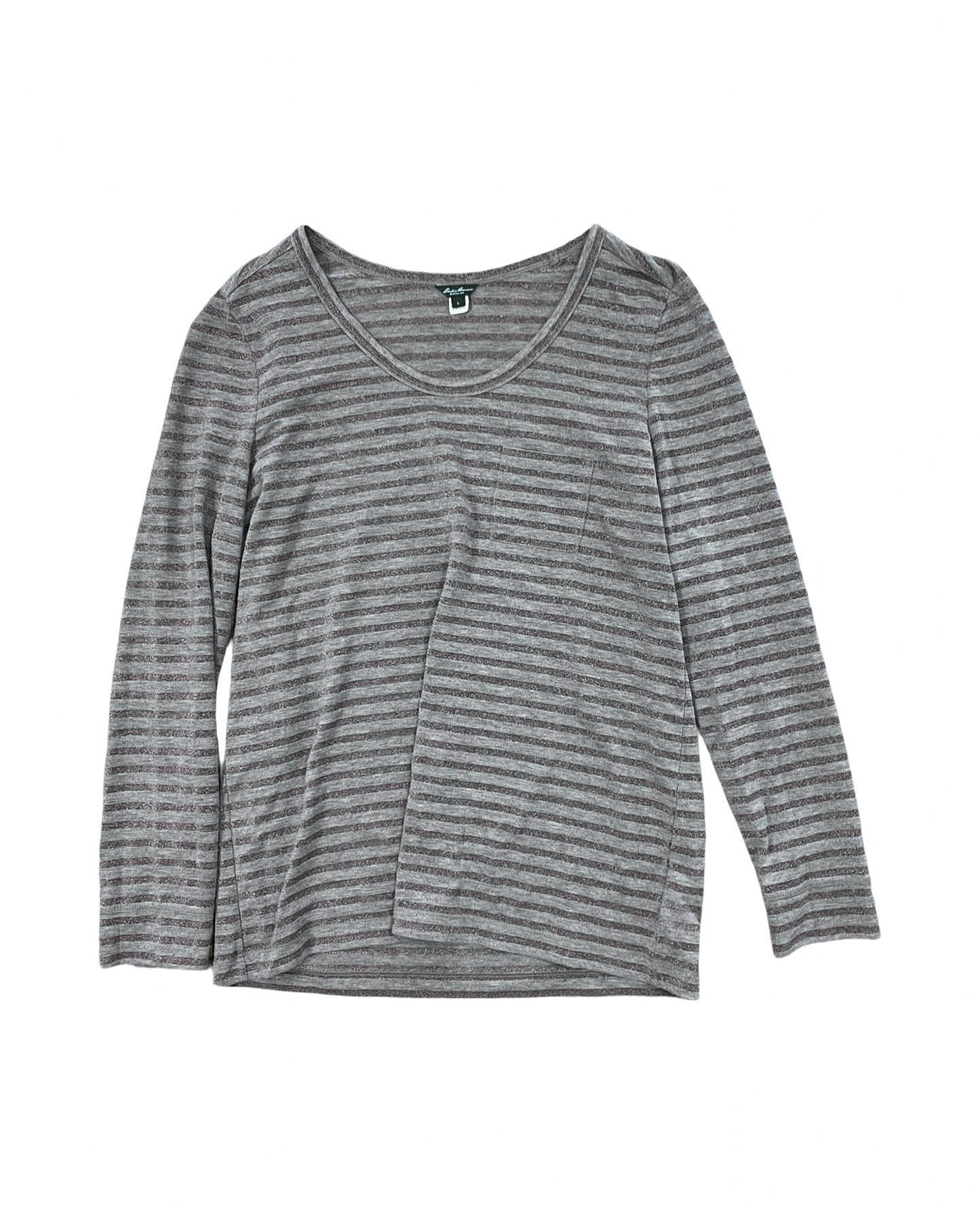 Top Ls By Eddie Bauer In Brown, Size:L