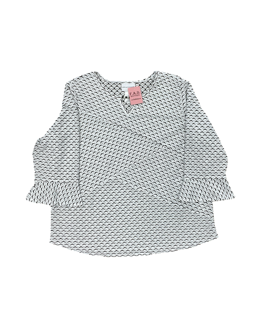 Top 3/4 Sleeve By Alfred Dunner In White, Size:L