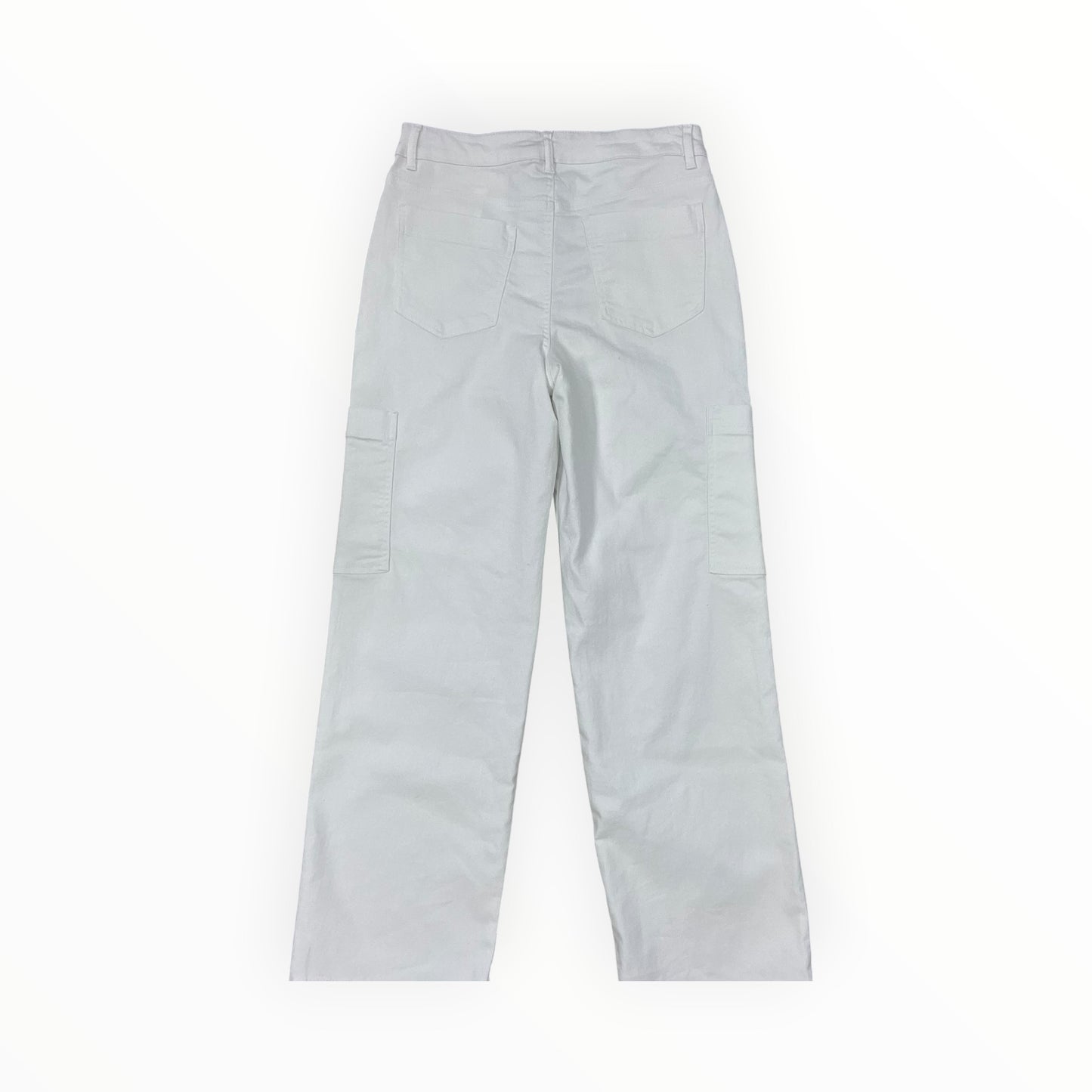 Jeans Wide Leg By D Jeans In White Denim, Size:10
