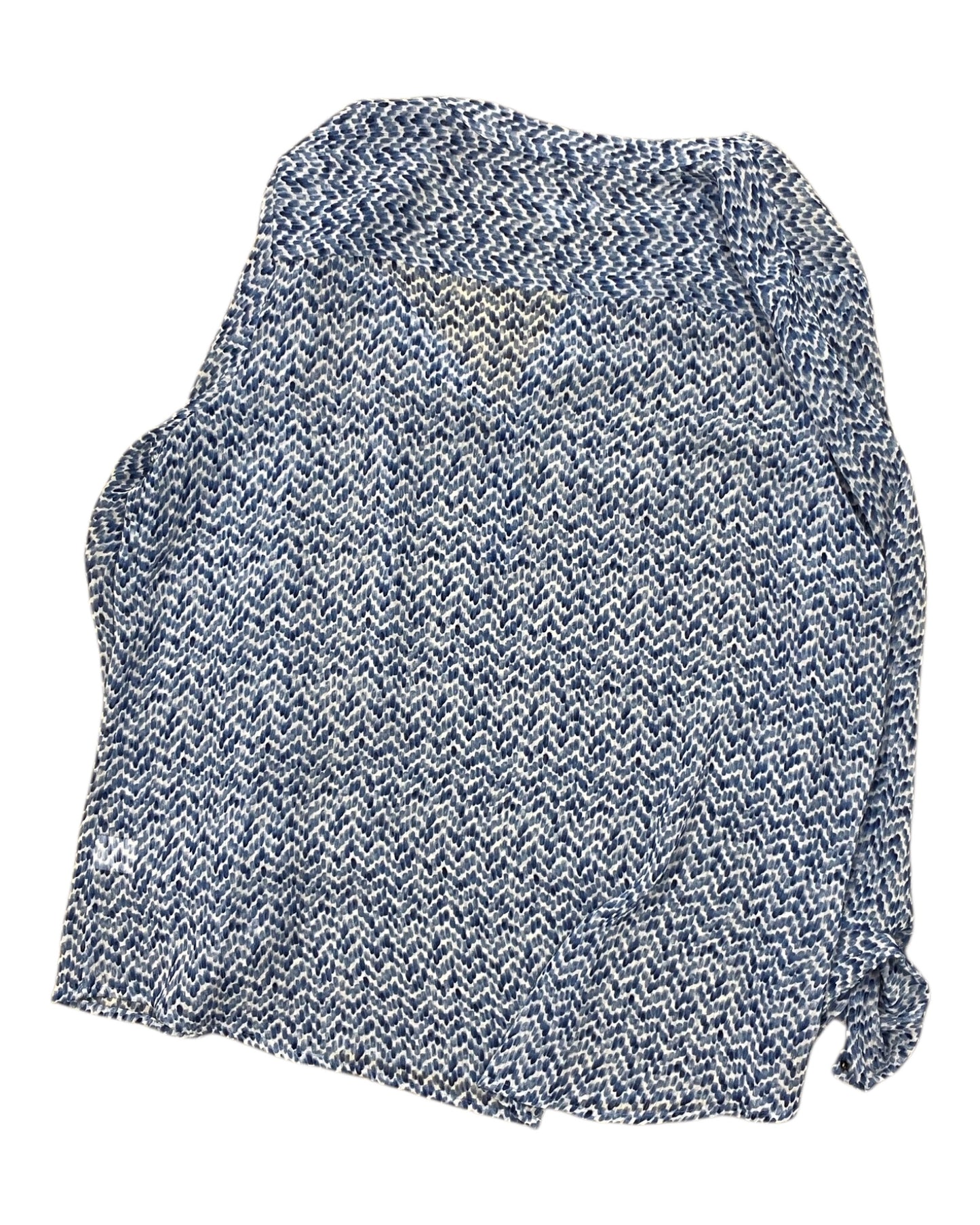 Top 3/4 Sleeve By Liz Claiborne In Blue, Size:1X