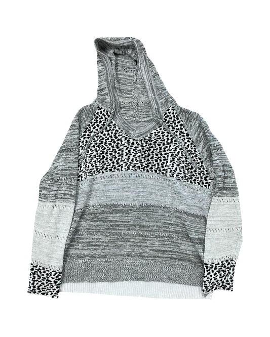Top Ls By Clothes Mentor In Grey & White, Size:1X
