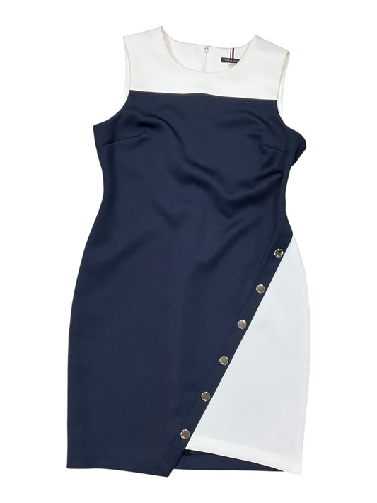 Dress Work By Tommy Hilfiger In Blue & White, Size:14