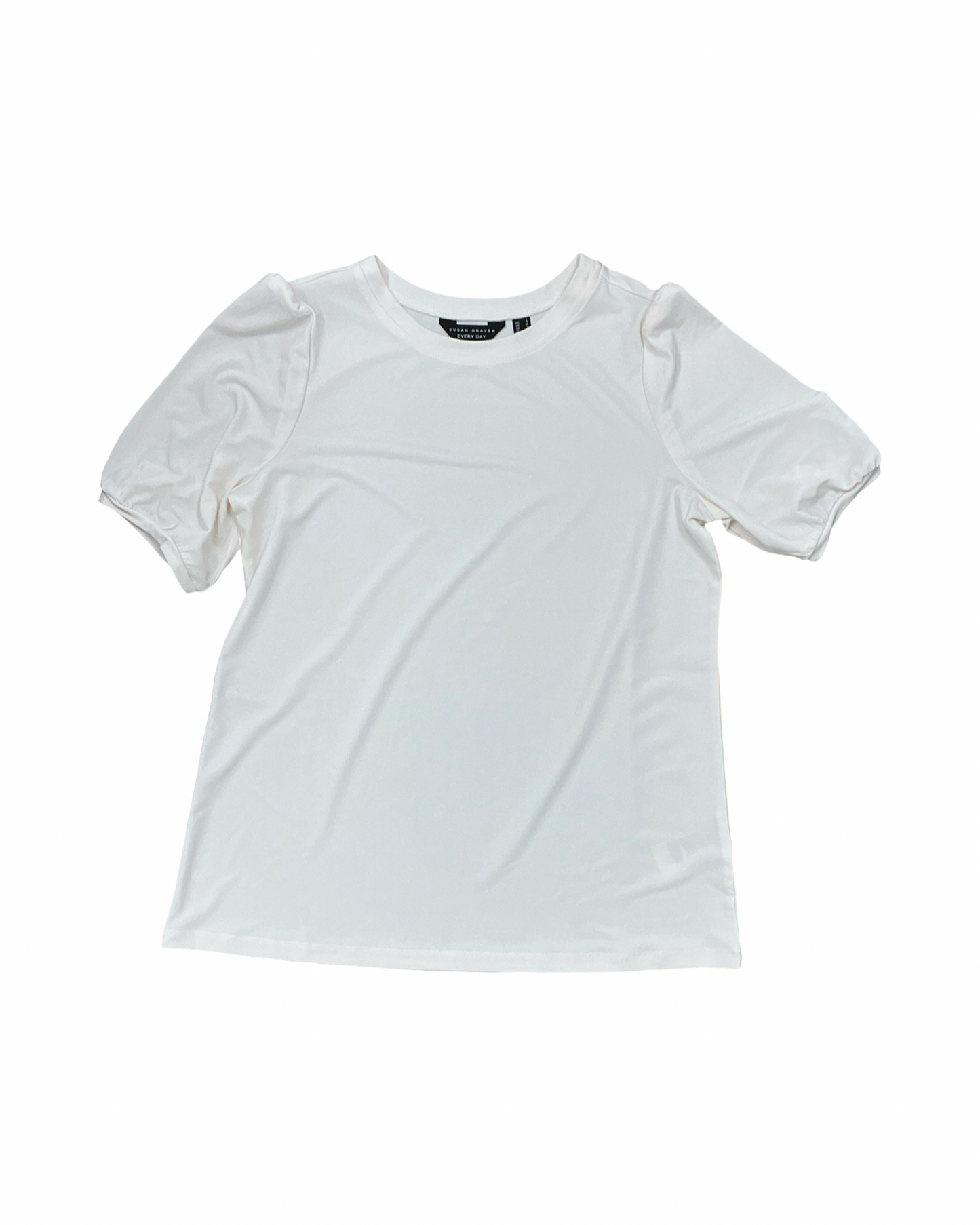 Top Ss By Susan Graver In Cream, Size:S