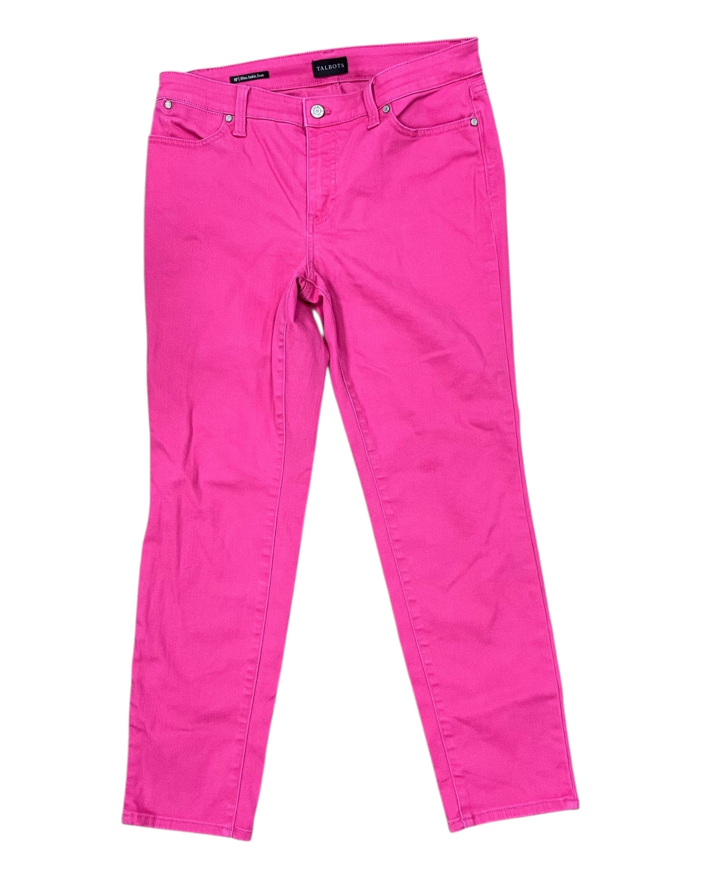 Jeans Skinny By Talbots In Pink, Size:8P