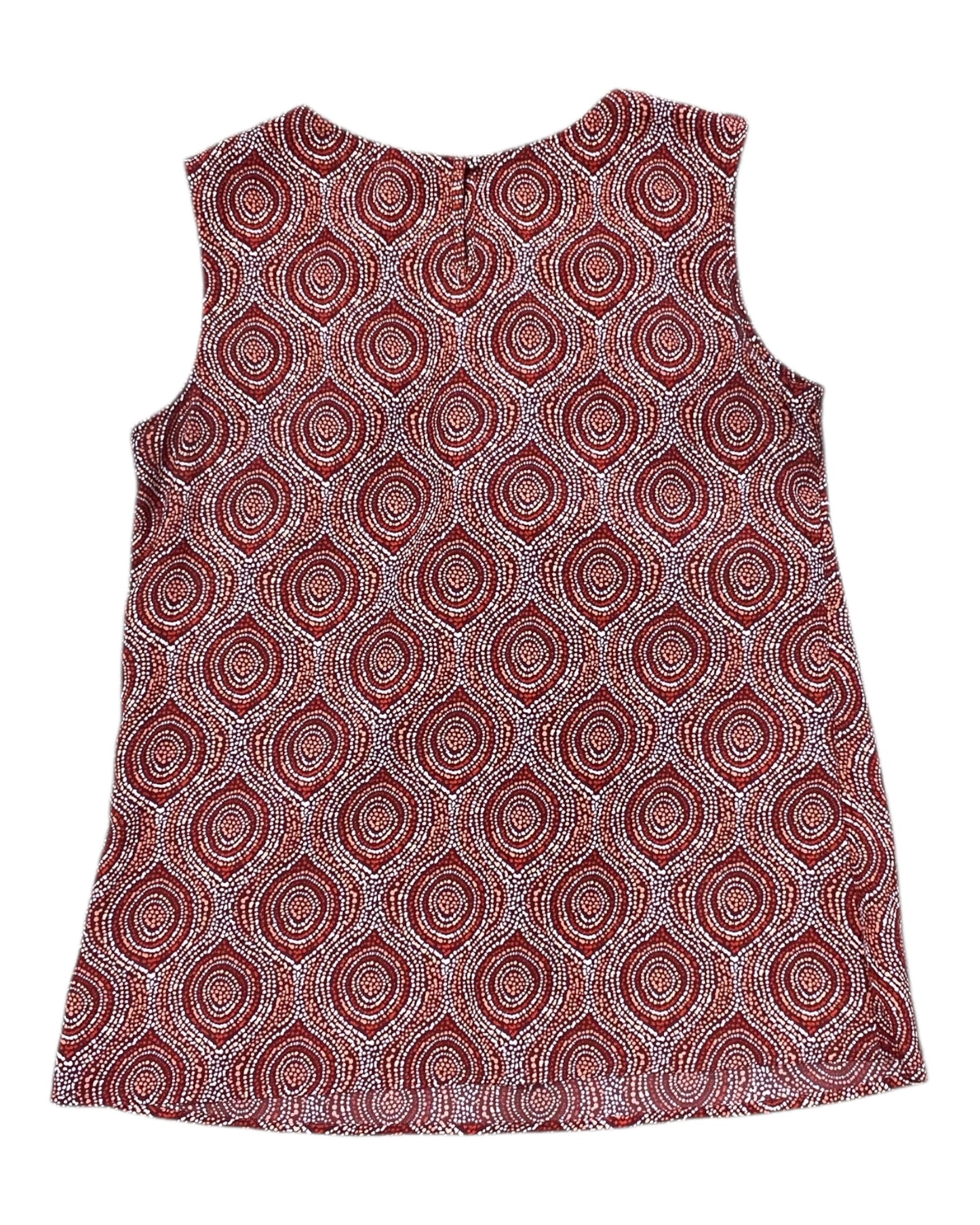 Top Sleeveless By Merona In Orange, Size:M