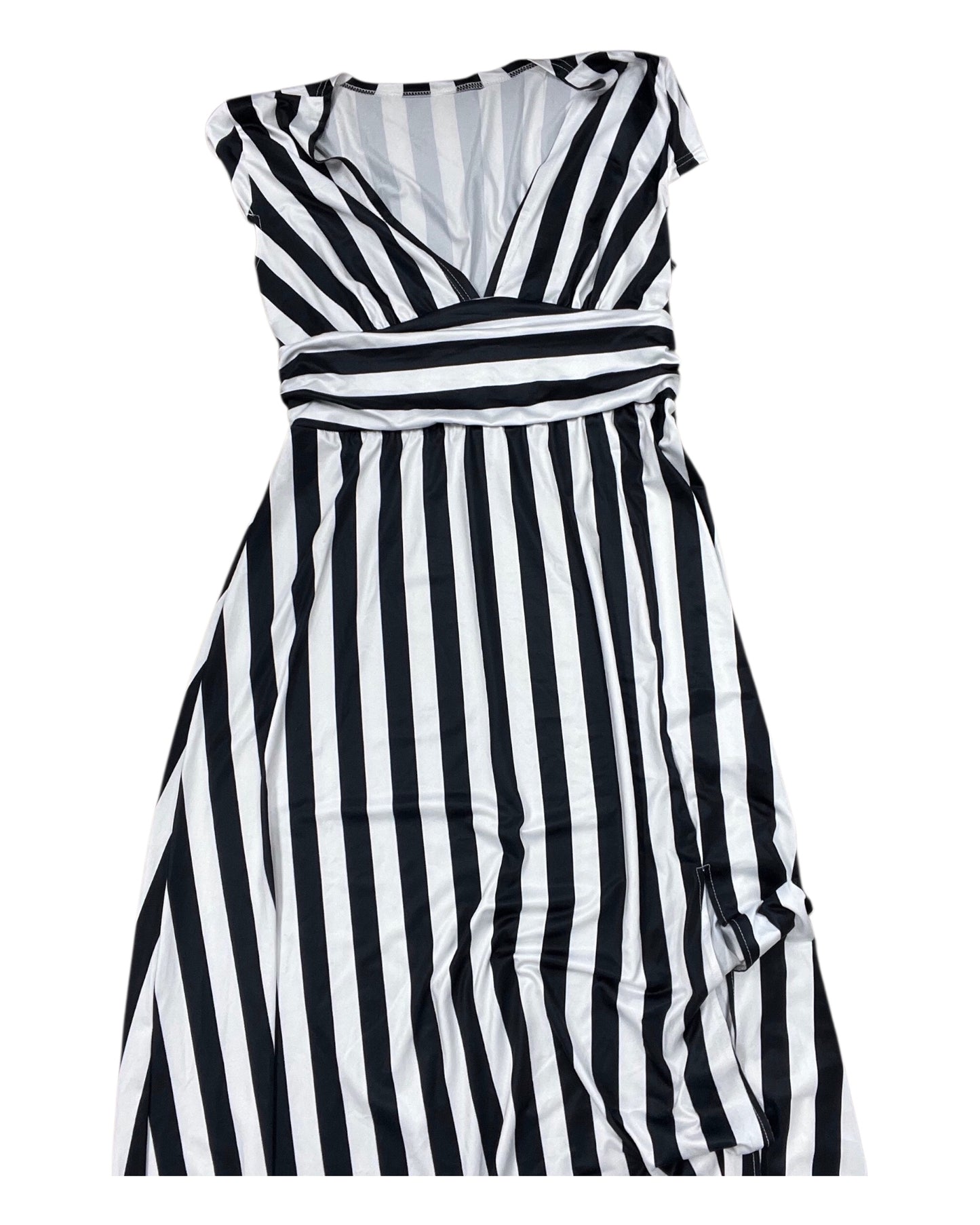 Dress Casual Maxi By Clothes Mentor In Black & White, Size:2X