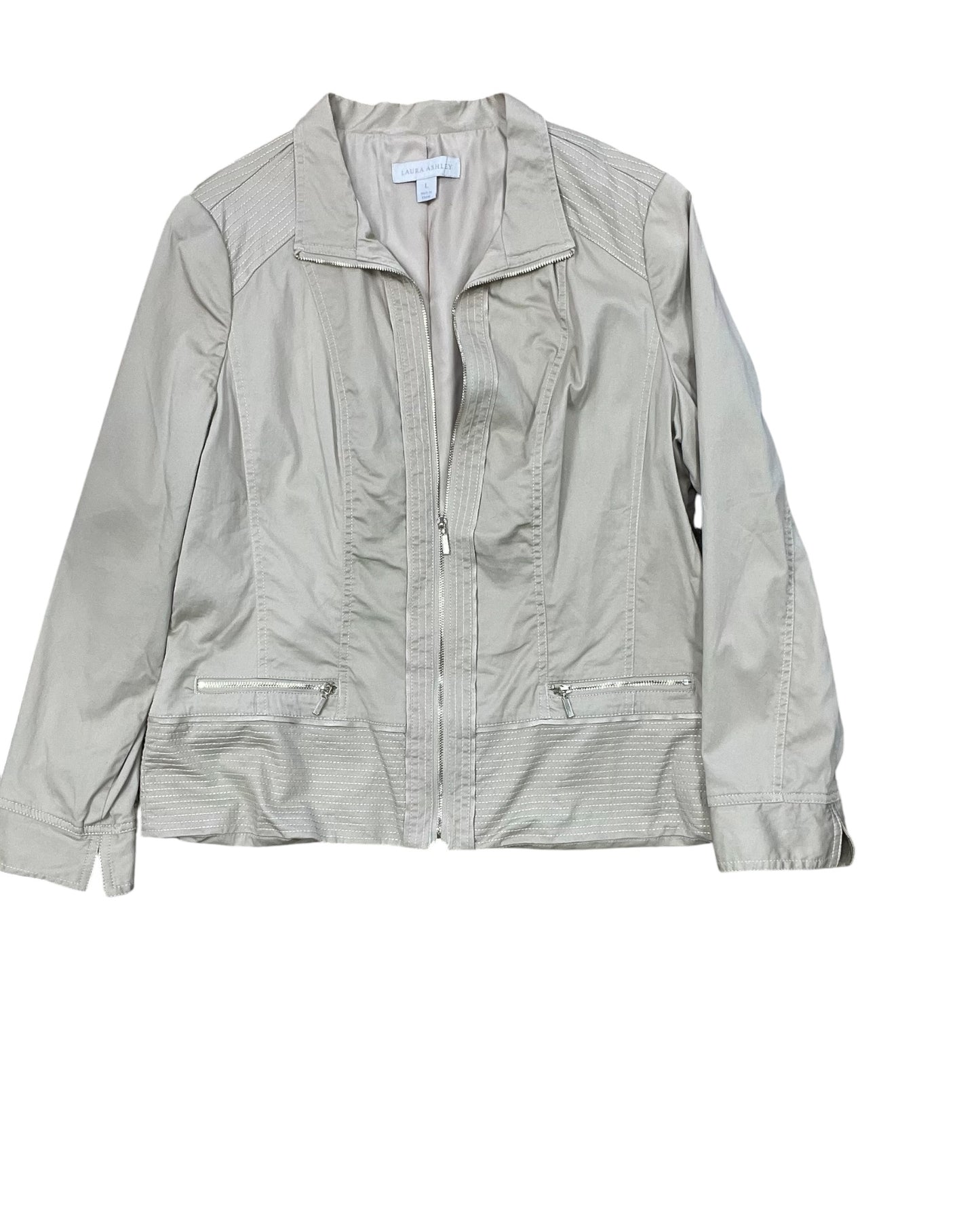 Jacket Other By Laura Ashley In Tan, Size:L