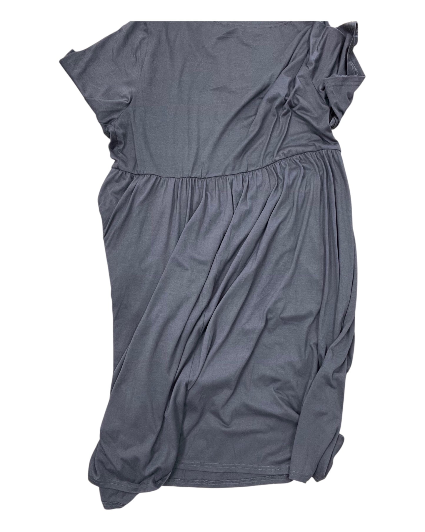 Dress Casual Midi By Bloomchic In Grey, Size:1X