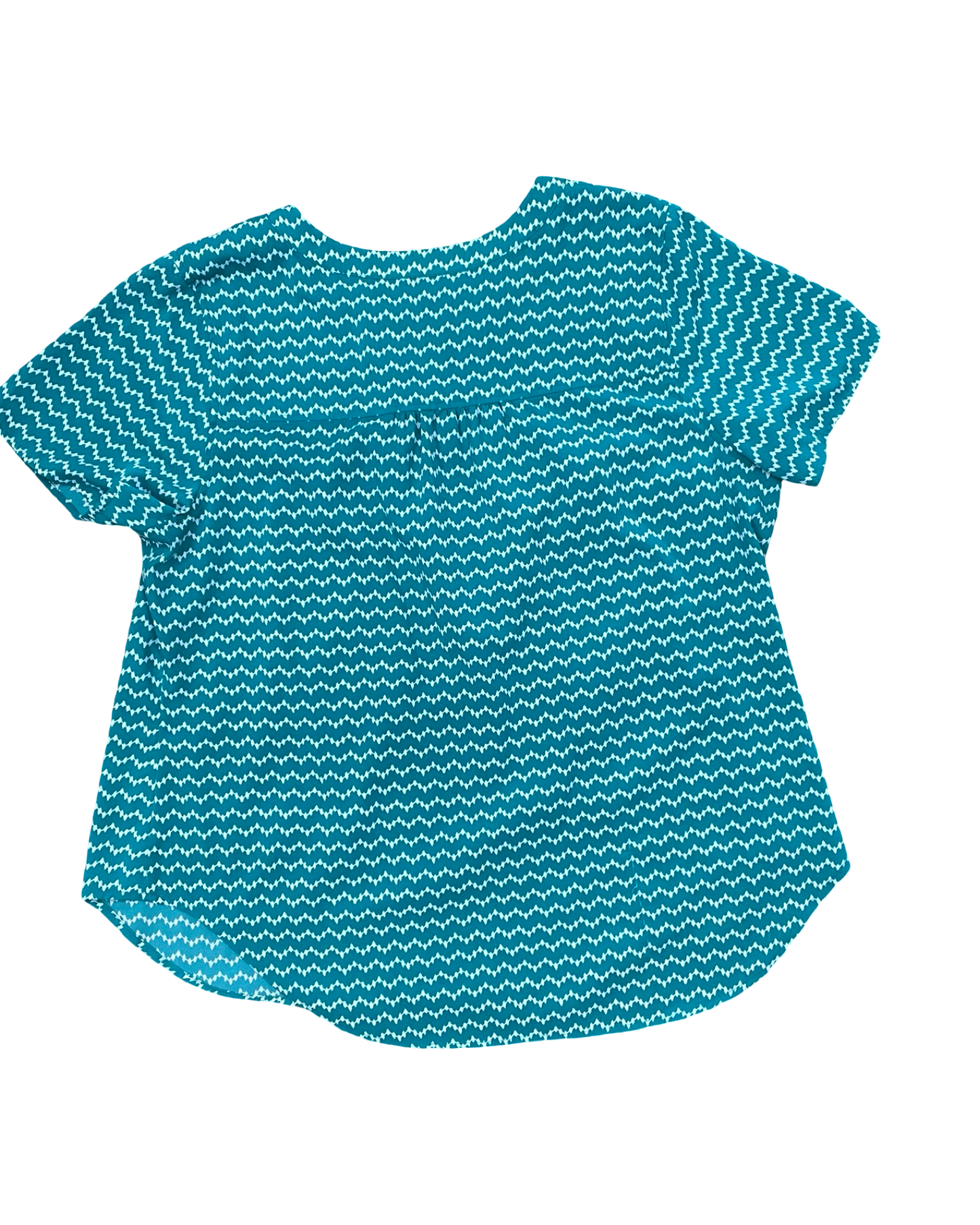 Top Ss By Cj Banks In Green & White, Size:1X