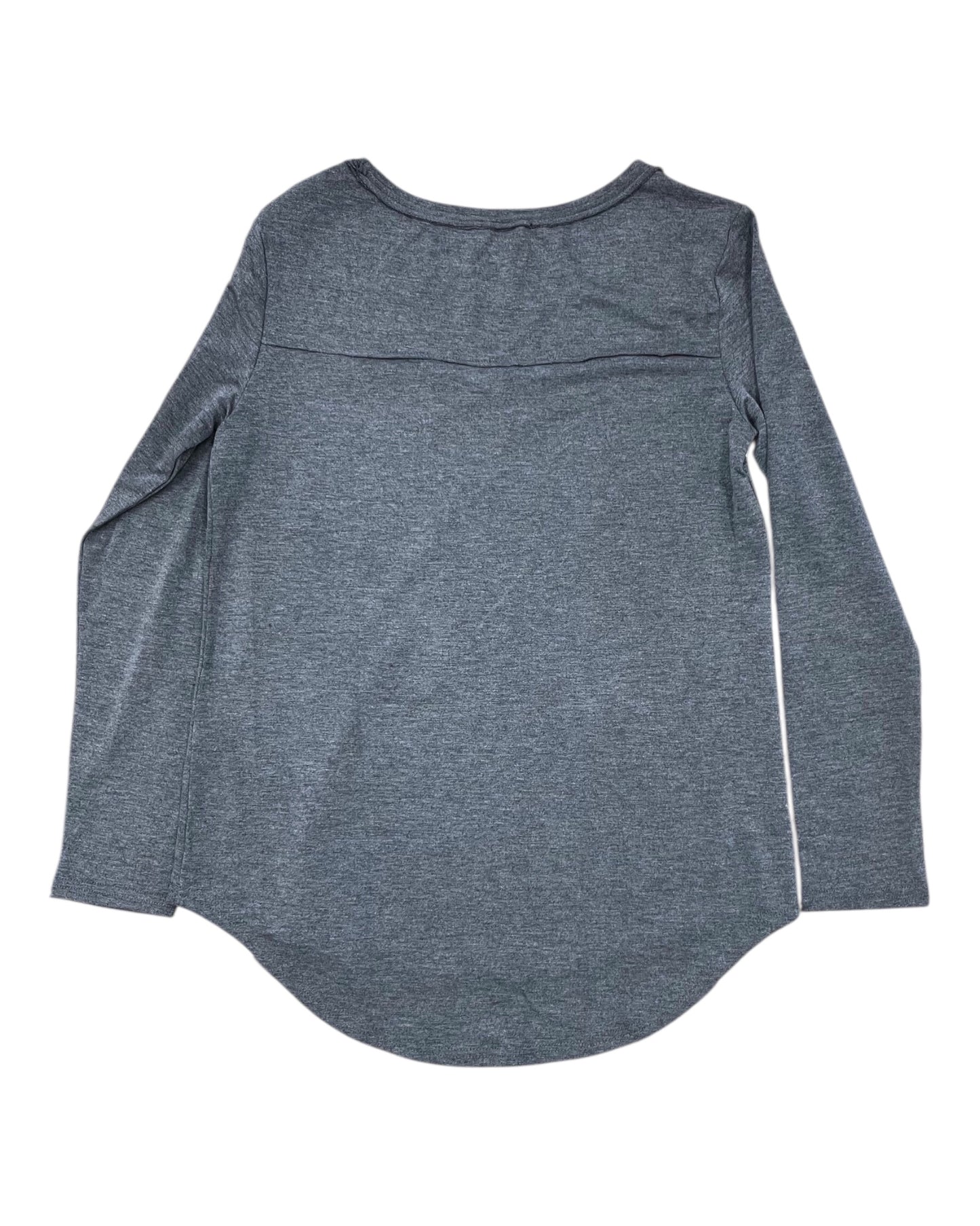 Top Ls By Clothes Mentor In Grey, Size:M