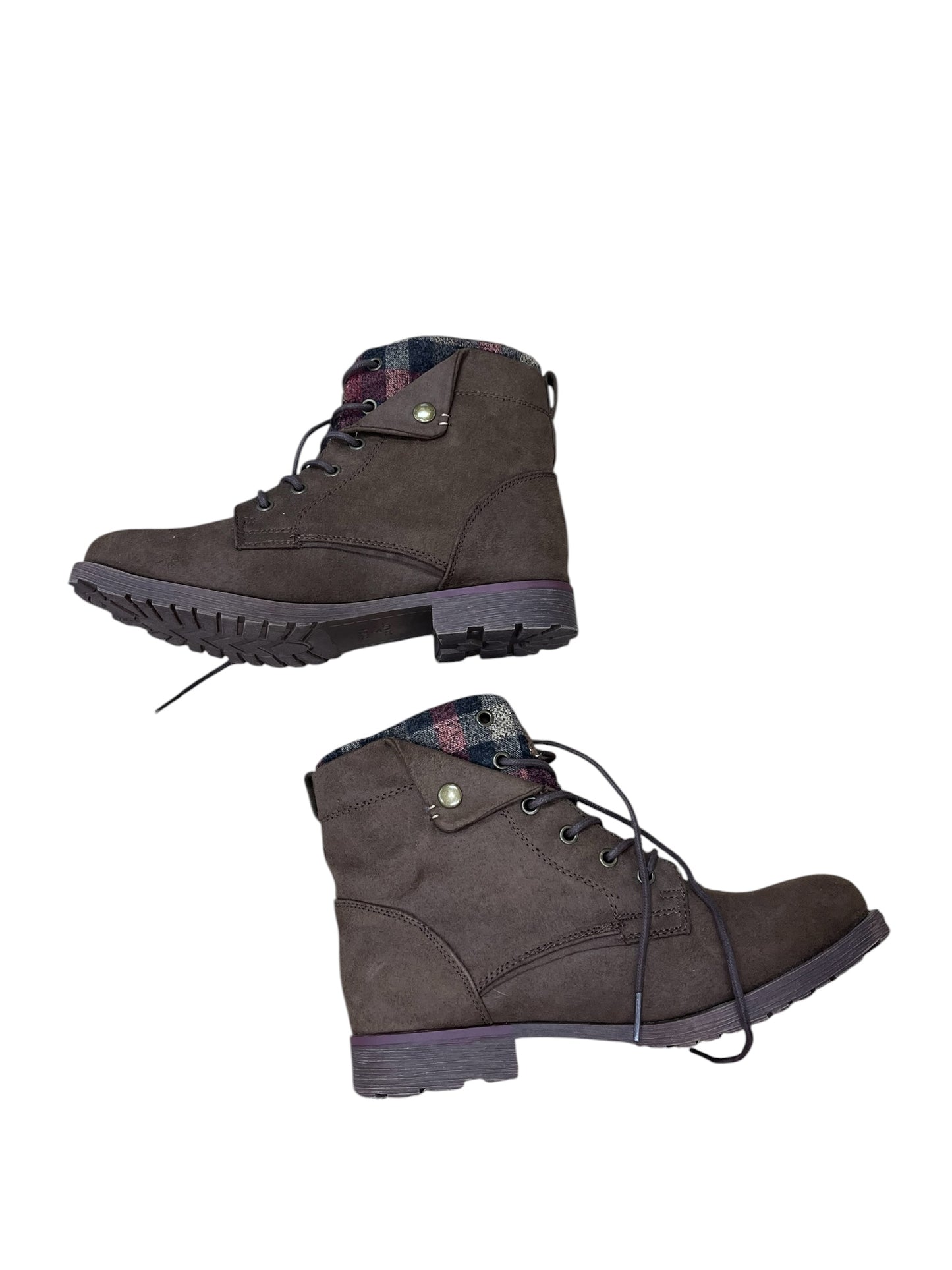 Boots Ankle Flats By Rock And Candy In Brown, Size:8